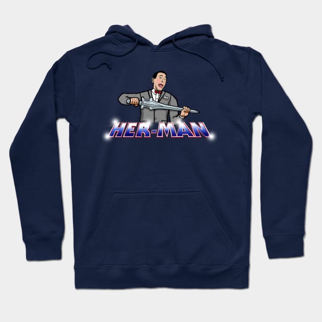 Pee Wee Her-man Master Of The Playhouse Hoodie by scottsherwood